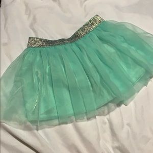 4/$10 adorable mint tutu skirt w/glitter waistband